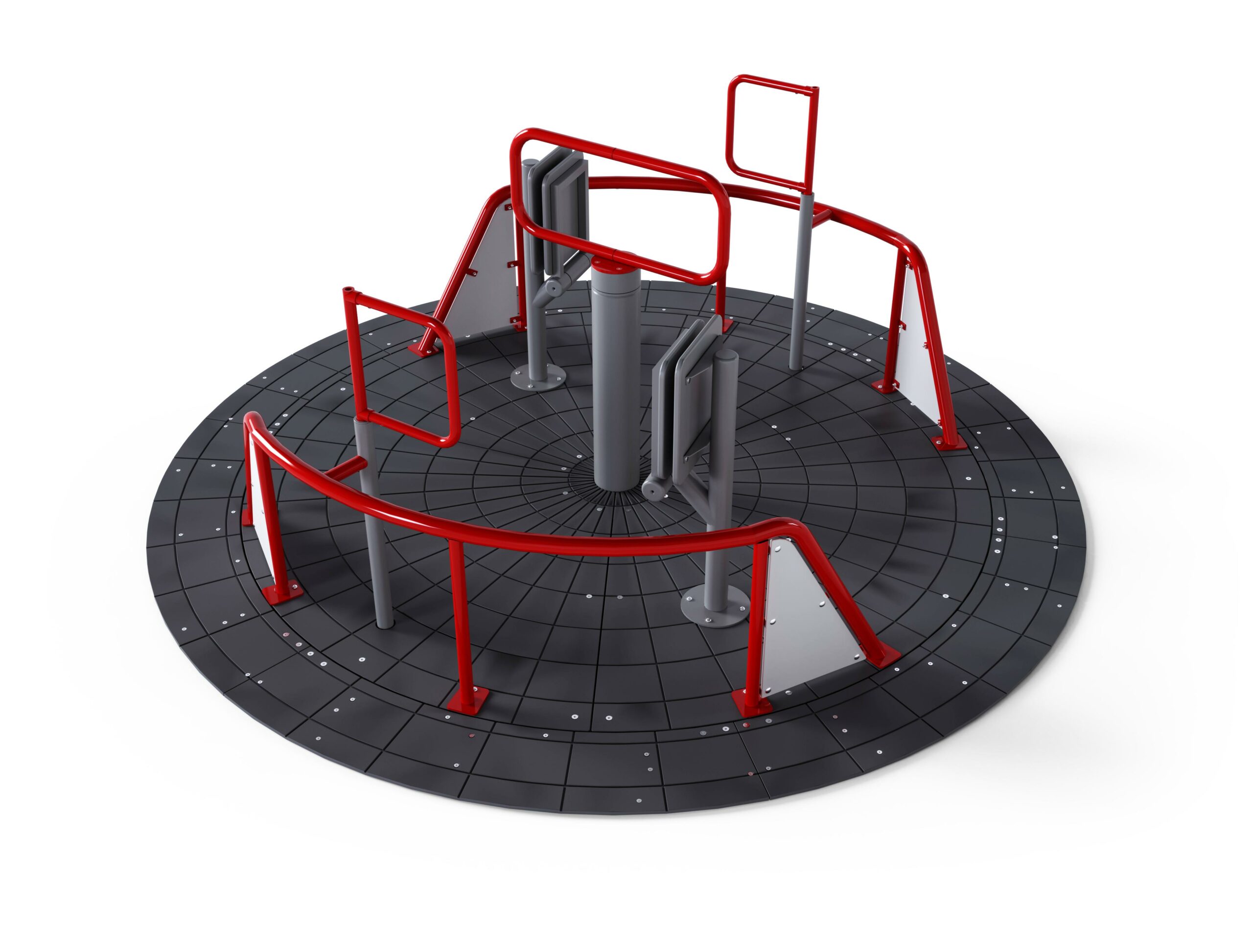 Render czerwono-czarnej karuzeli integracyjnej