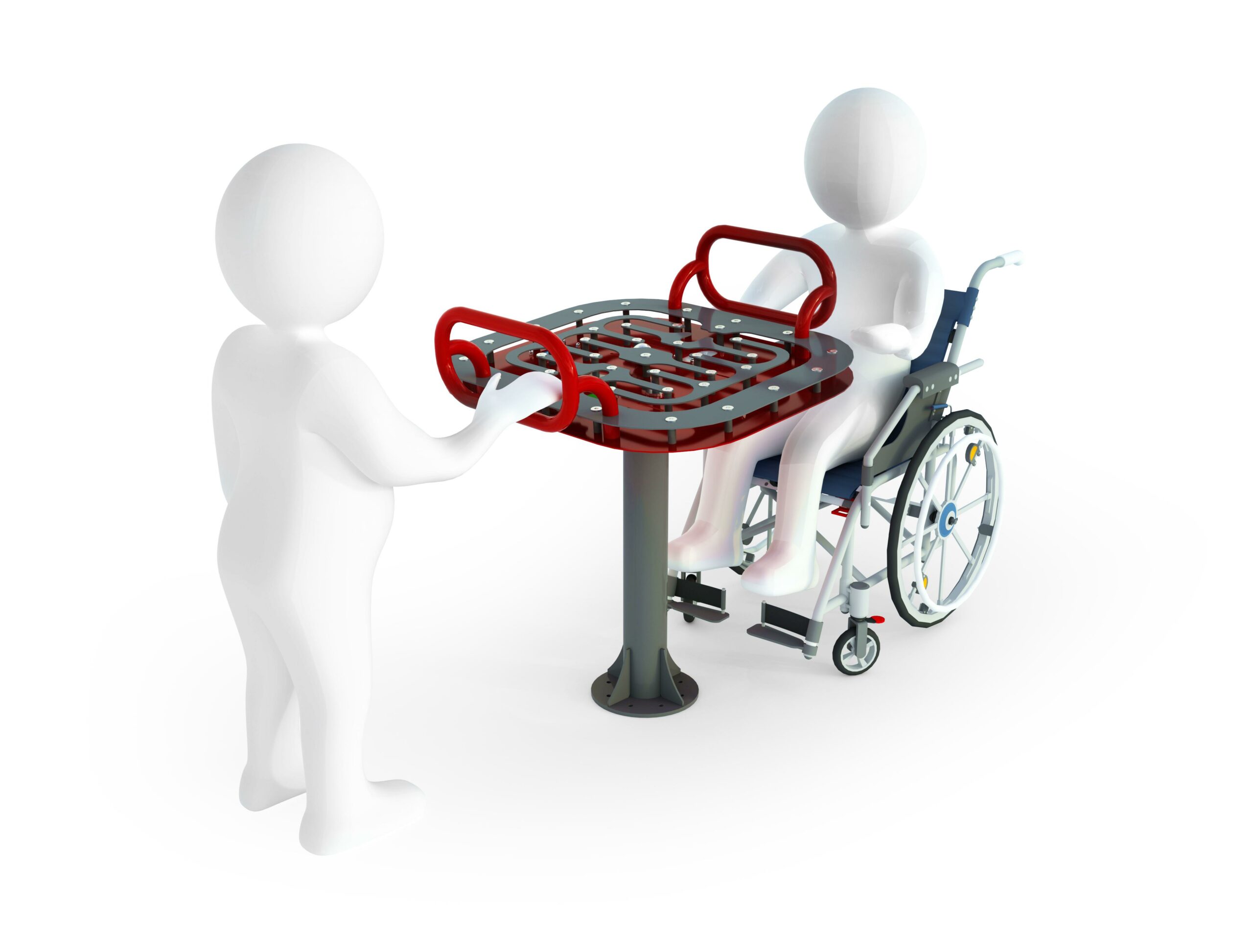 Render przestrzennego labiryntu integracyjnego